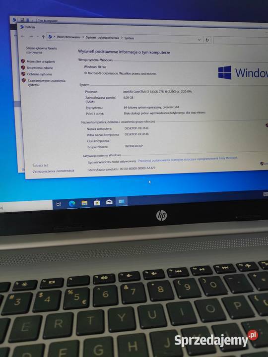 Laptop HP 250 G7 8GB RAM256GB SSD intel core i3 Serock