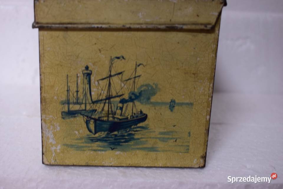 Stary metalowy kuferek Chełmno