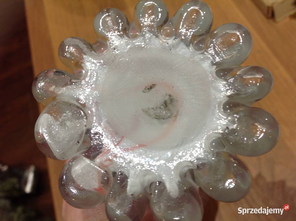 Wazon Szklany Kalia MURANO Rwaniec STARY Nowa Sól