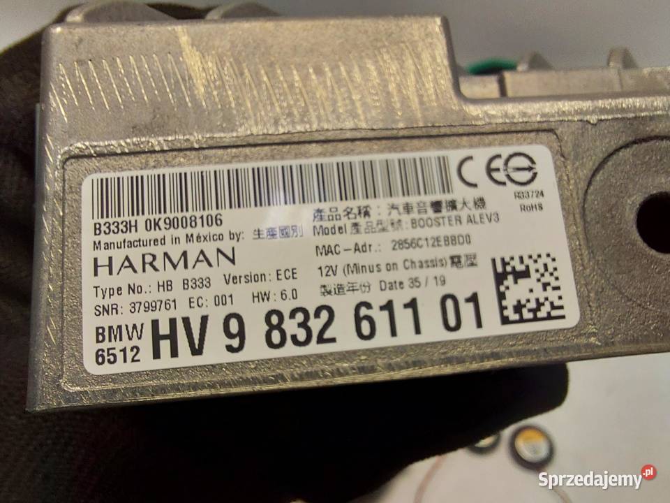 BMW G05 X5 30d 2019r WMACNIACZ GŁOŚNIKI KPL osobowe dolnośląskie