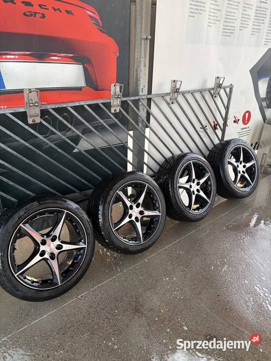Koła Felgi 5x112 Aluett 17 opony lato audi vag Oleszna