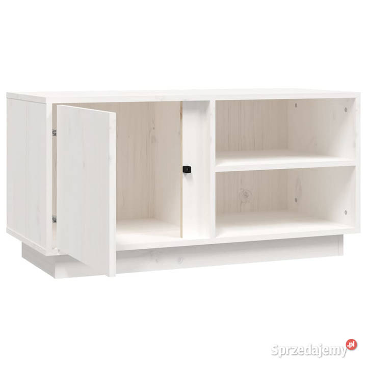 Szafka pod telewizor biała 80x35x405 lite drewno RTV Warszawa