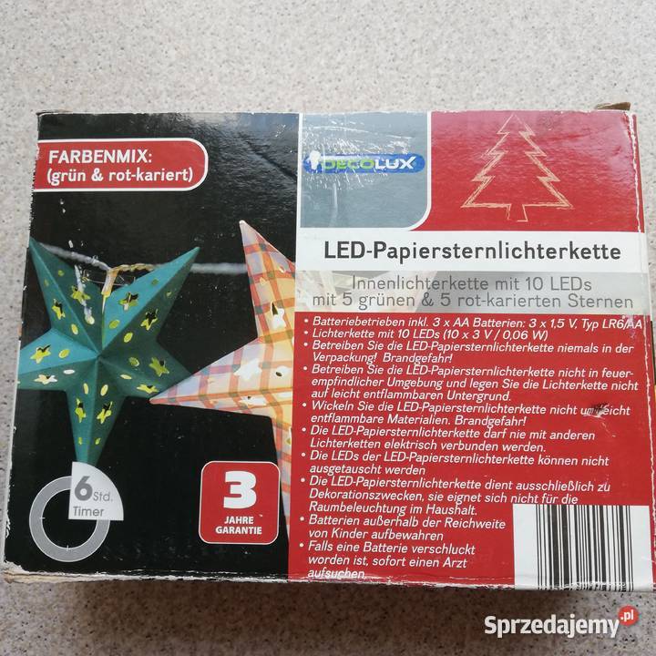 Lampki LED światełka w kształcie gwiazdek NOWE sprzedam