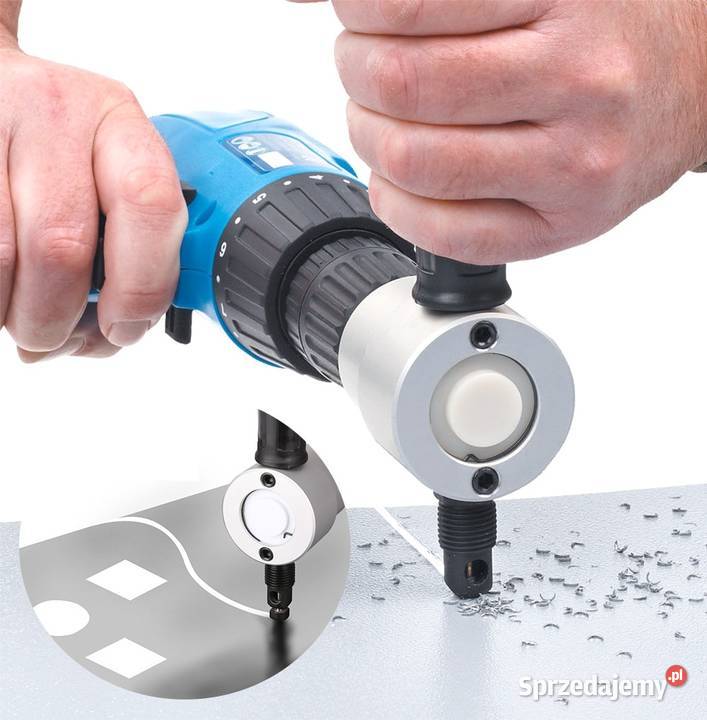 PRZYSTAWKA DO CIĘCIA BLACHY NOŻYCE NA WIERTARKĘ Lublin