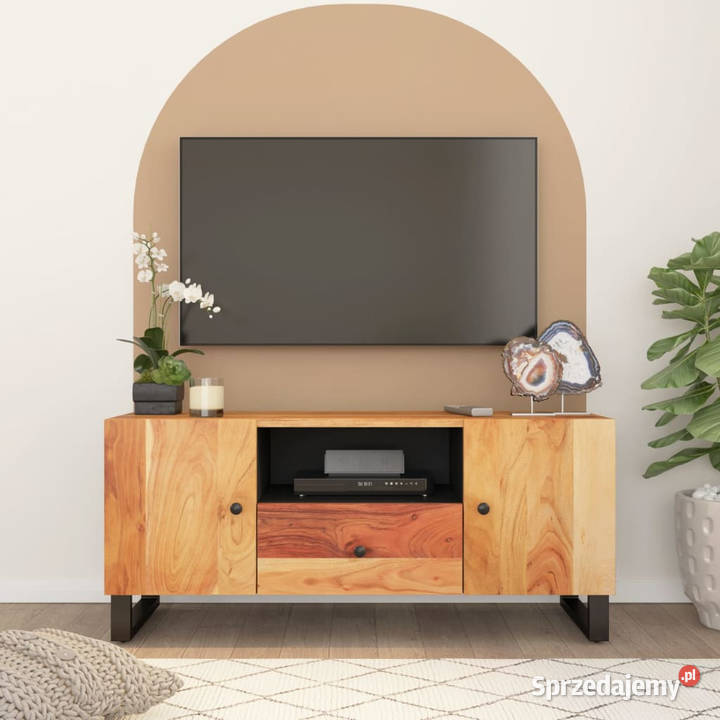Szafka RTV 105x335x46 akacja i materiał mazowieckie Warszawa
