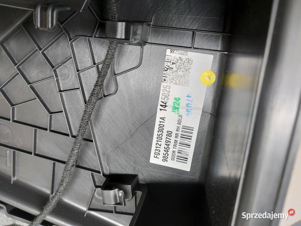 OPEL Grandland II 2024 Tapicerka boczek drzwi