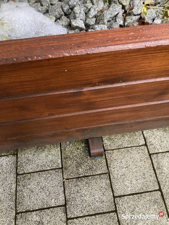 Donica ogrodowa z pergolą drewniana