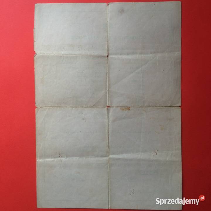 1711 Świadectwo Szkolne Z Obozu W Etzel Roszak Szczecin