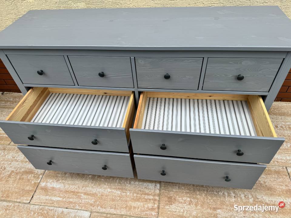 Komoda drewniana Ikea Hemnes szuflady duża Sulbiny