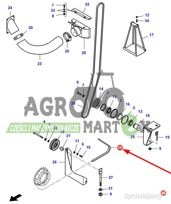 LA340433181 340433181 PAS L2590 AGCO zam Wichrów sprzedam
