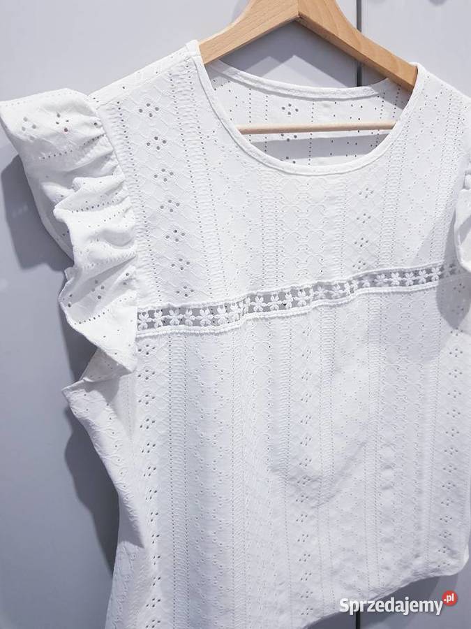 Damska bluzeczka z dziurkowanym motywem śląskie Dąbrowa Górnicza