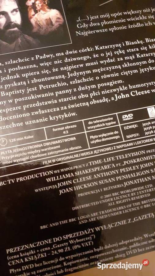 Poskromienie złośnicy 1 płyta Szczecin sprzedam