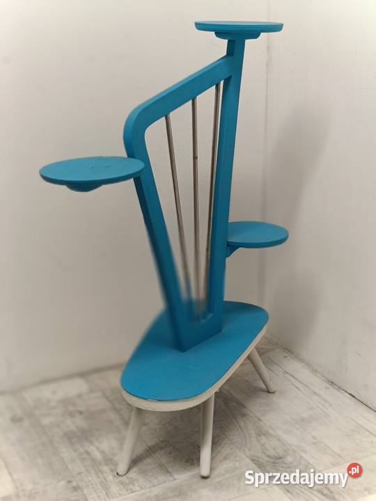 kwietnik drewniany kwietnik art deco rocka bily Radomsko