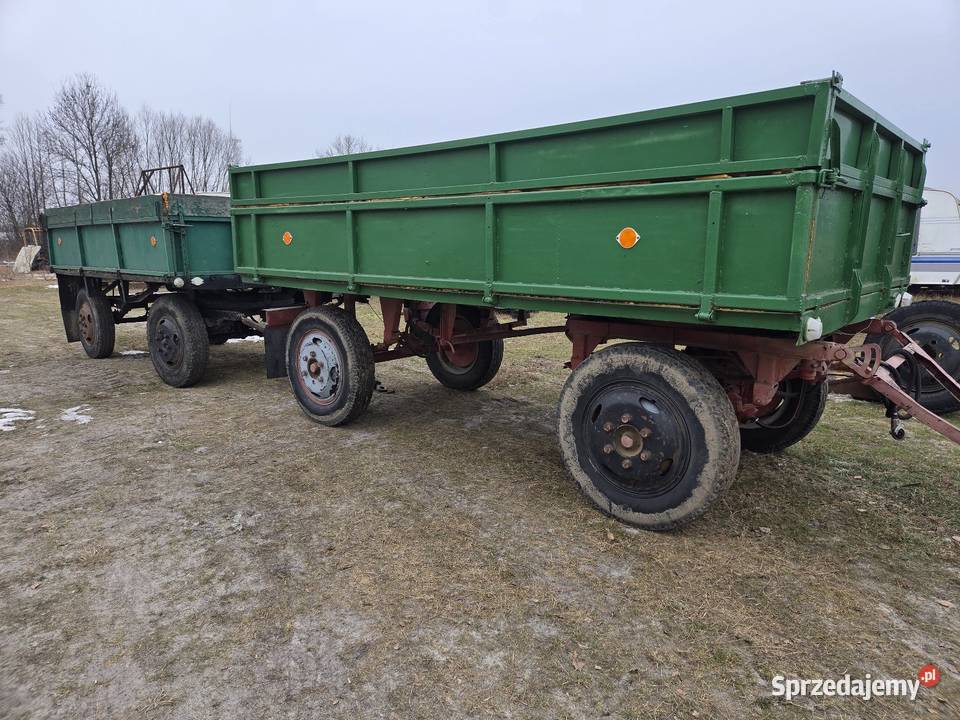 Przyczepa rolnicza sanok Zarejestrowana sztywna Złoczew