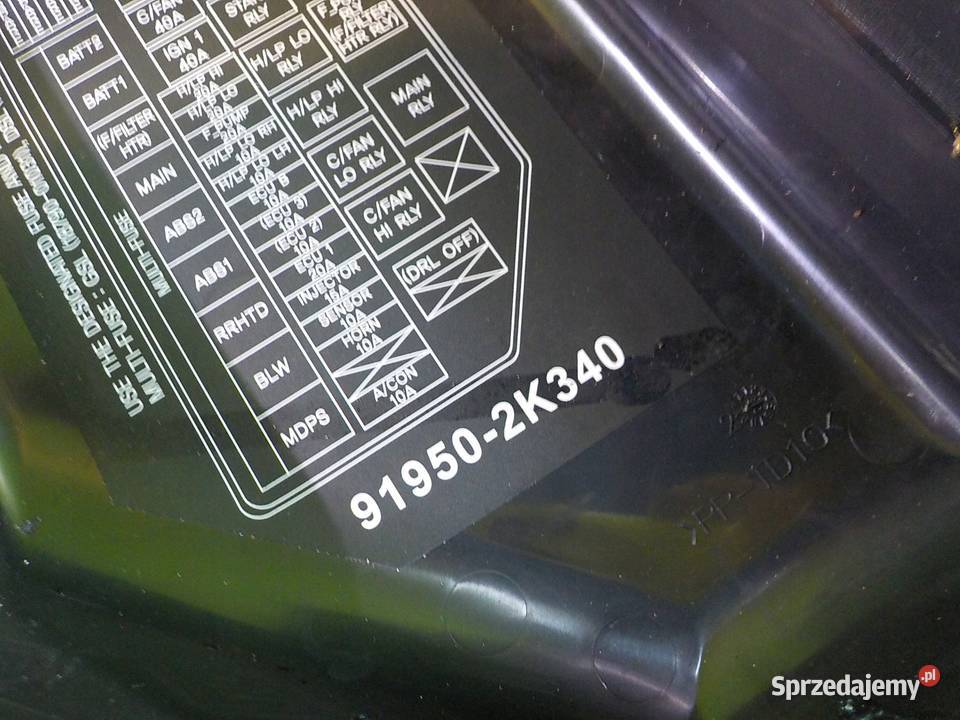 SOUL I 16 CRDI skrzynka bezpiecznikow 919502K340 Skrzynki bezpieczników Suków