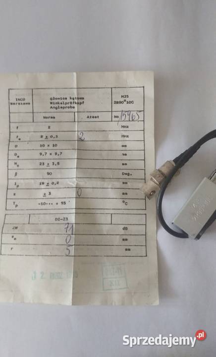 GŁOWICA ULTRADŹWIĘKOWA M35 2R9010C mazowieckie Wołomin