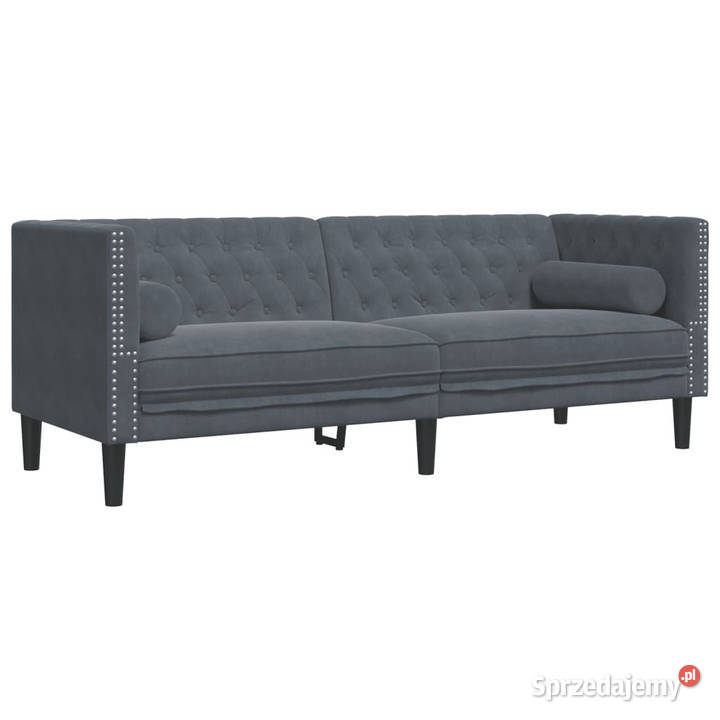 3cz wypoczynek Chesterfield z wałkami Warszawa