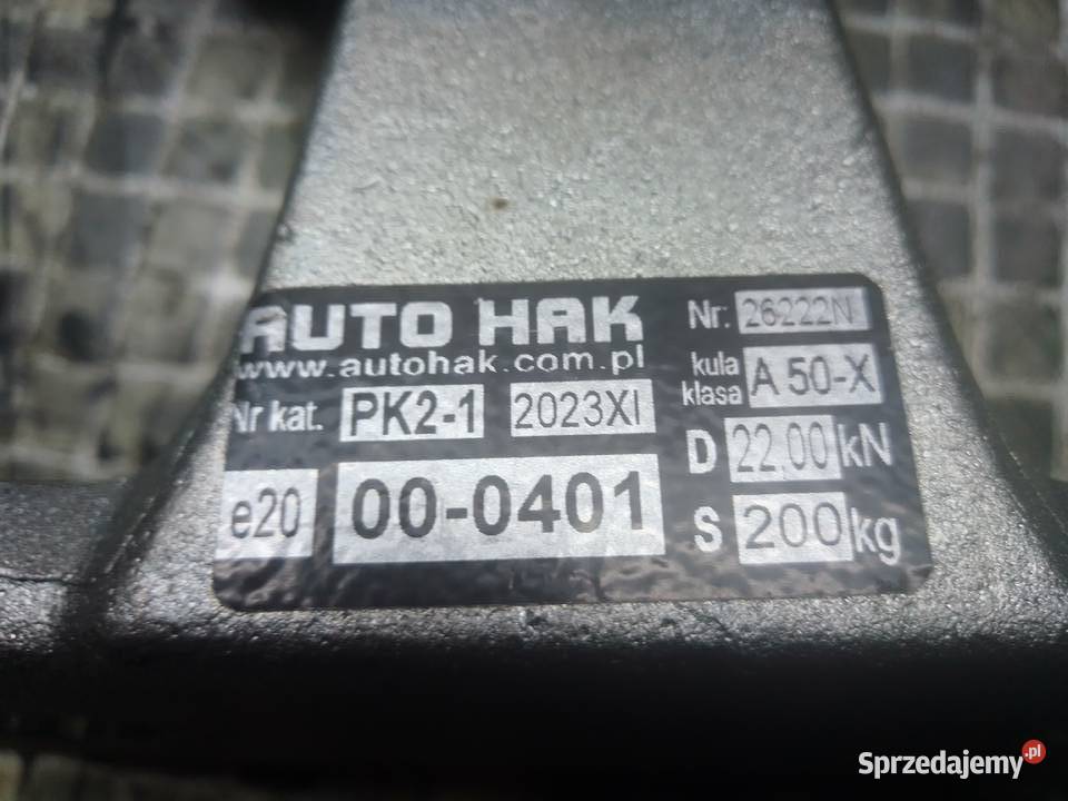 Hak holowniczy osobowe Łódź sprzedam