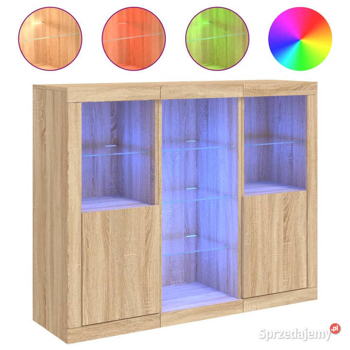 Szafki z oświetleniem LED 3 dąb sonoma WM3209123 Warszawa