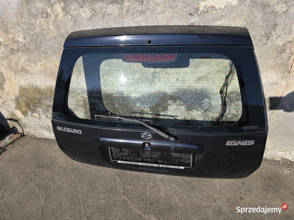Suzuki Ignis I FH 0003 klapa pokrywa szyba Legnica sprzedam