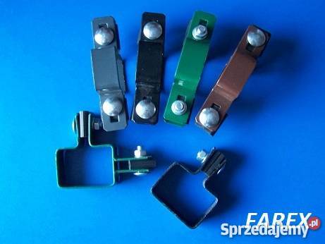 Obejmy do paneli ogrodzeniowych 60x40 słupki Łubniany