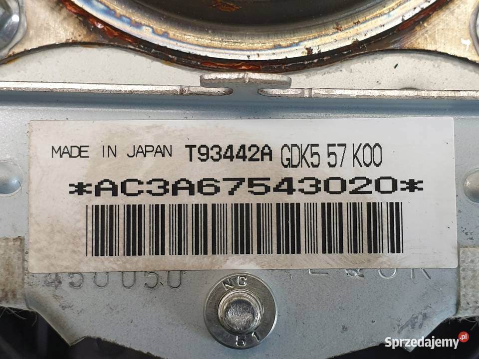 Mazda 6 II GH LIFT PODUSZKA POWIETRZNA KIEROWCY Rudka