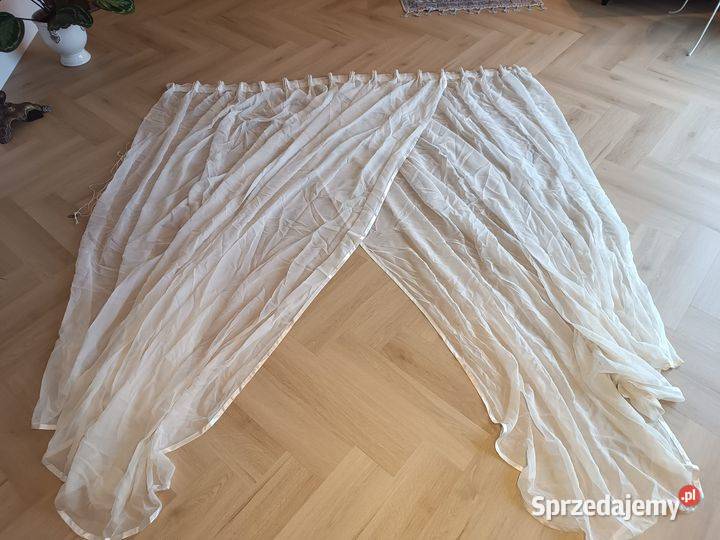 Sprzedam firanę kremową z szyfonu zachodniopomorskie Rurzyca sprzedam