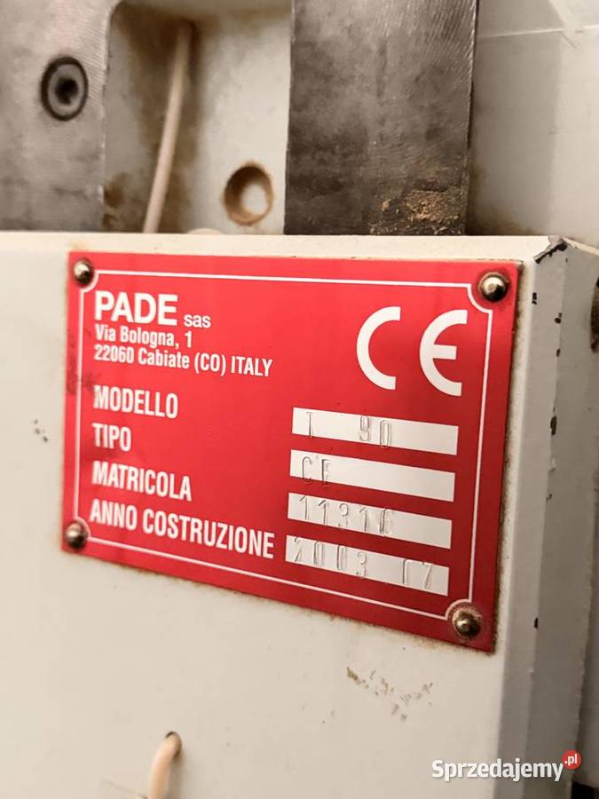 PADE T90 CF czopiarka dwustronna z podajnikiem Karsin sprzedam