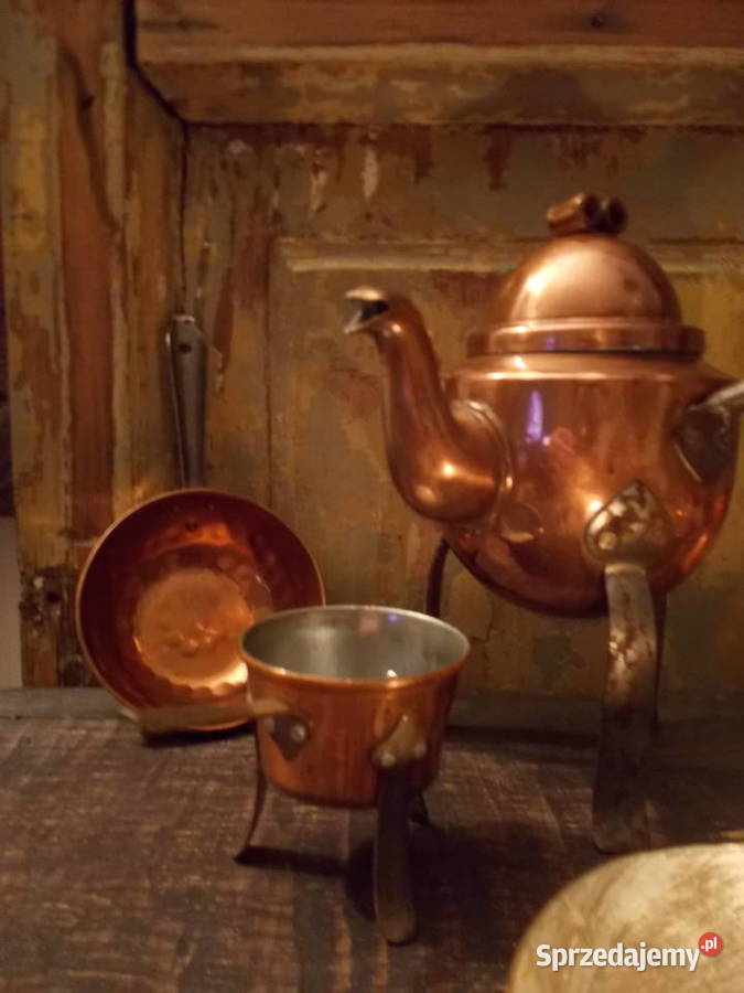 Stary Zestaw MiniaturMiedźRęczne Wykonanie6