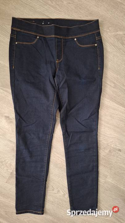 Jegginsy Calvin Klein m jeansy skinny granatowe