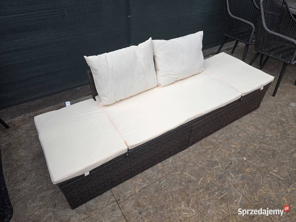 Ławka ogrodowa sofa leżak technorattan regulacja