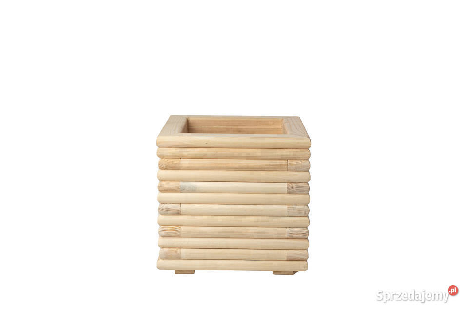 Donica osłona 3D drewniana sosnowa MAŁA profil Architektura ogrodowa Kalety