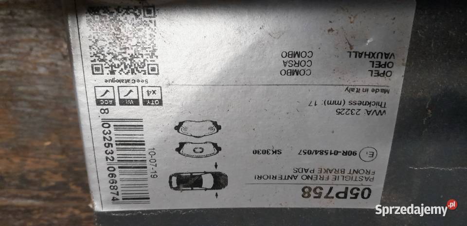 Klocki hamulcowe przednie LPR 05P758 Opel osobowe Szypliszki