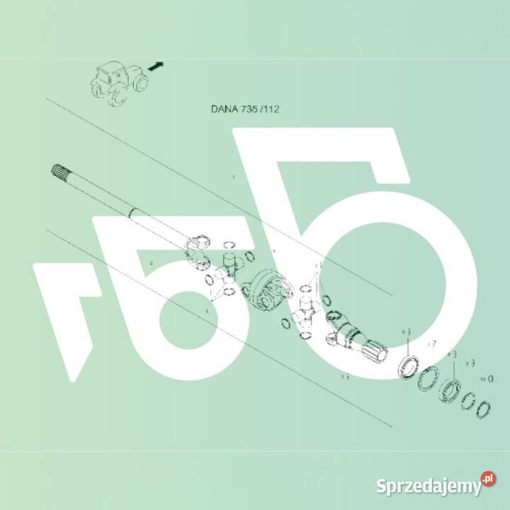 Zwolnica Kompletna Dana Spicer 7500604961 Valtra Wilkowo