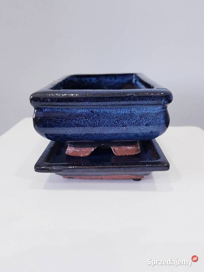 Ceramiczna doniczka z podstawką BONSAI śląskie Dąbrowa Górnicza