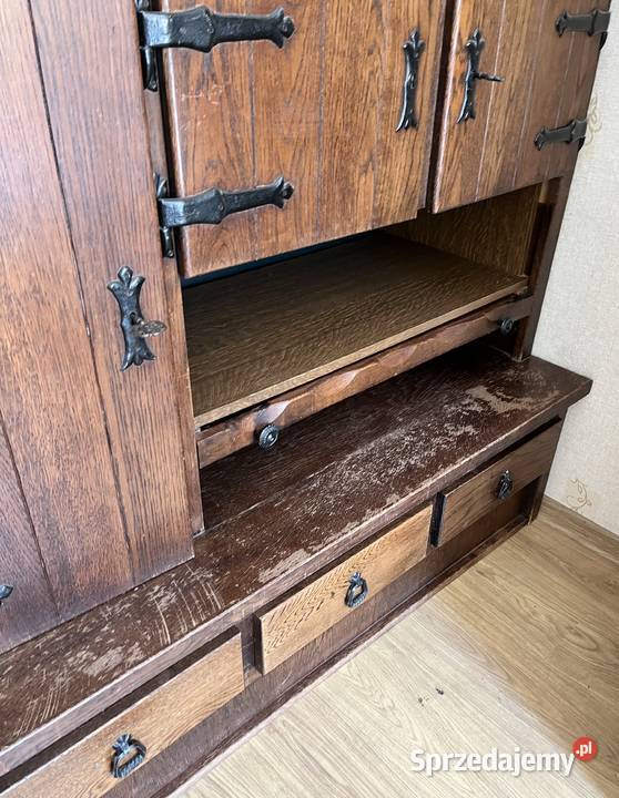 Meble dębowe zestaw dwie sztuki Antyki, Sztuka, Kolekcje