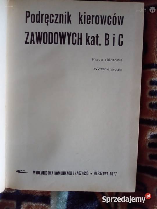 Sprzedam Podręcznik Kierowców Zawodowych małopolskie Bukowno