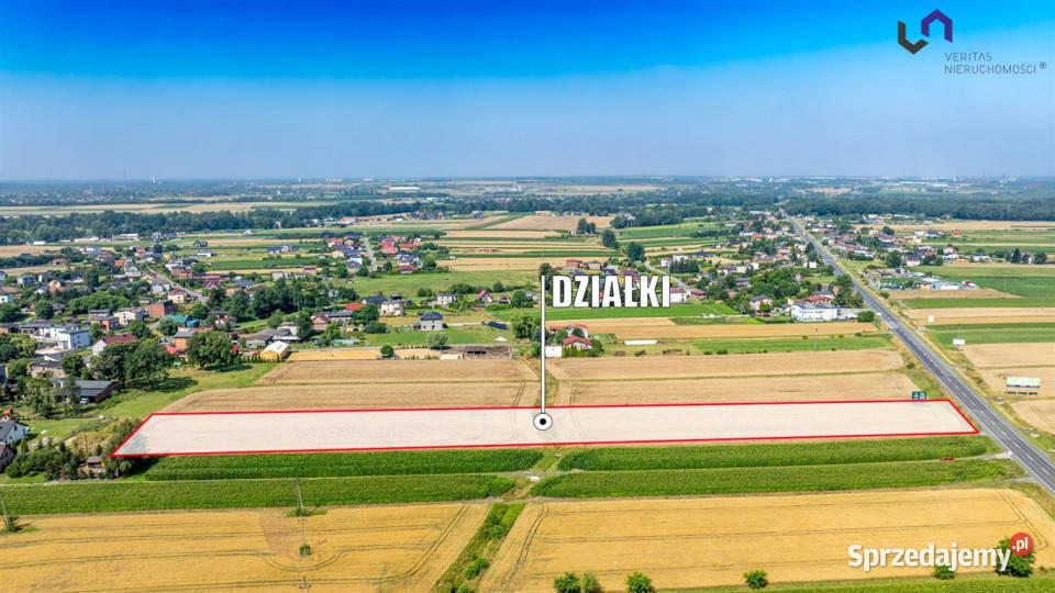 sprzedaży gruntu Paniówki 1636m2