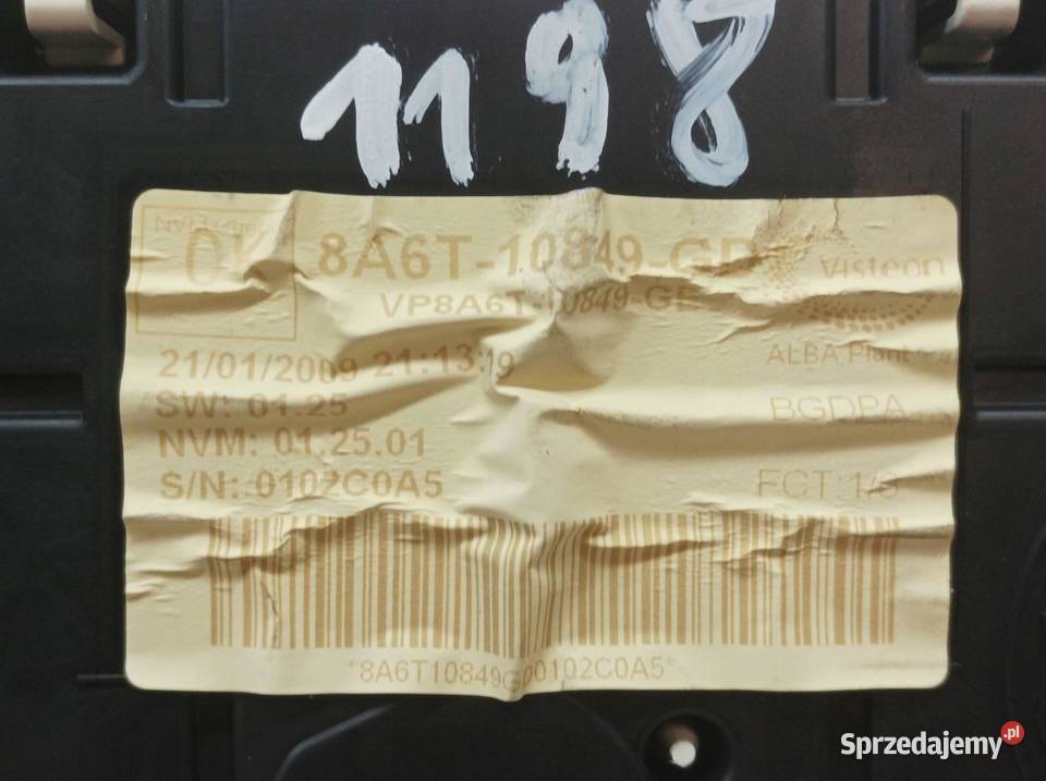 LICZNIK EU 8A6T10849GD 14 D Ford Fiesta Mk7 świętokrzyskie