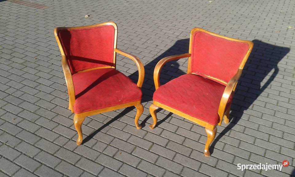 Fotel PRL design Art Deco Ludwik lata 40 50