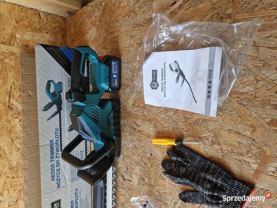 Nożyce do żywopłotu krzewów 2x aku 48v