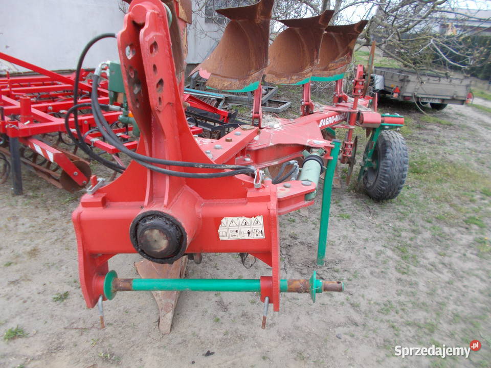 pług 4 skibowy AGRO MASZ 4 liniowanie odkładnie Brąchnowo