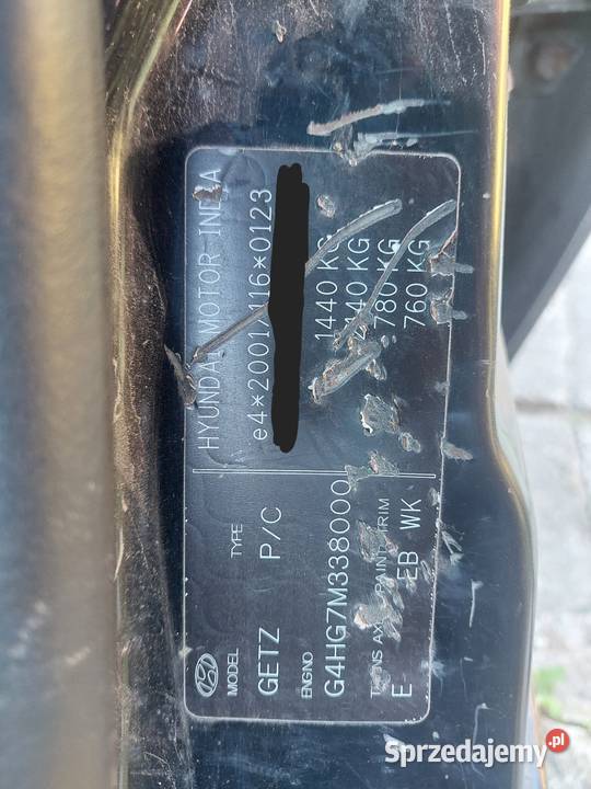 Zderzak Przód Hyundai Getz 2008 Sucha Beskidzka sprzedam