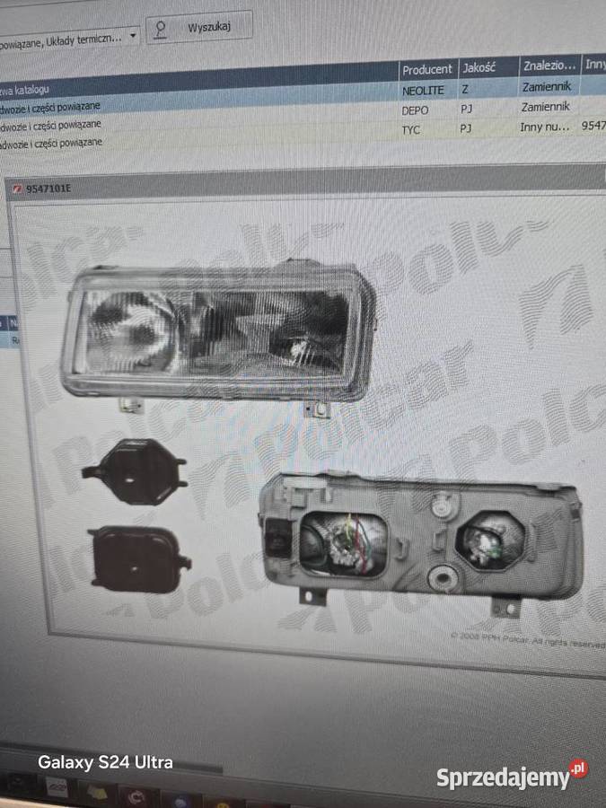 Reflektor przedni prawy Passat B4 9396 prawe pomorskie Bytów