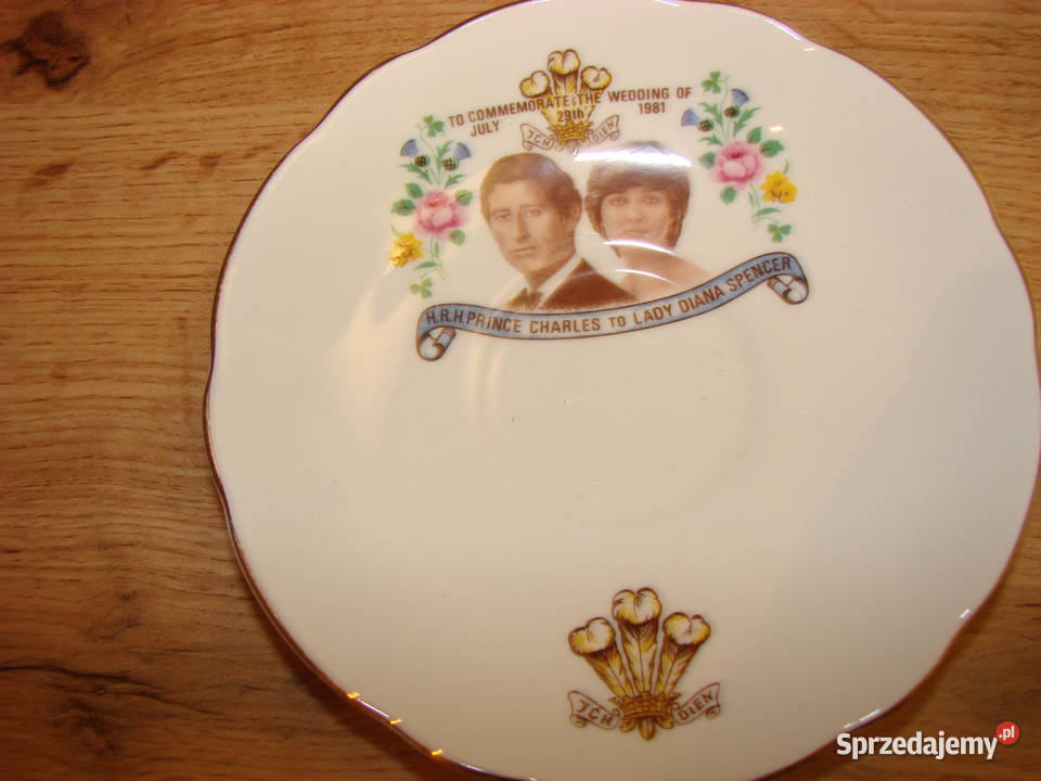 Karol i Diana 1981r porcelanowy talerzyk Regency Pruszcz Gdański