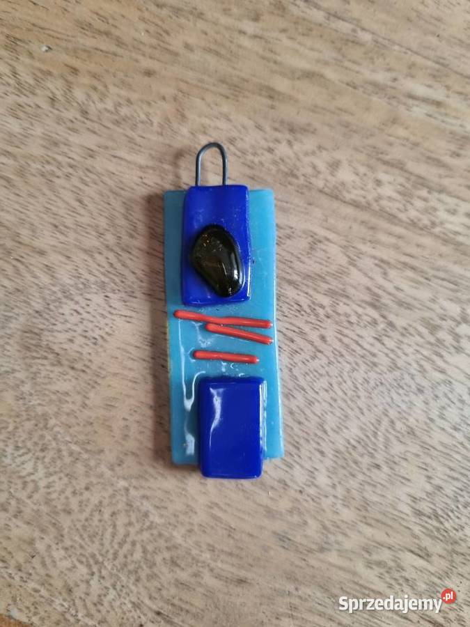 Szklany wisiorek zawieszka Nowy Warszawa