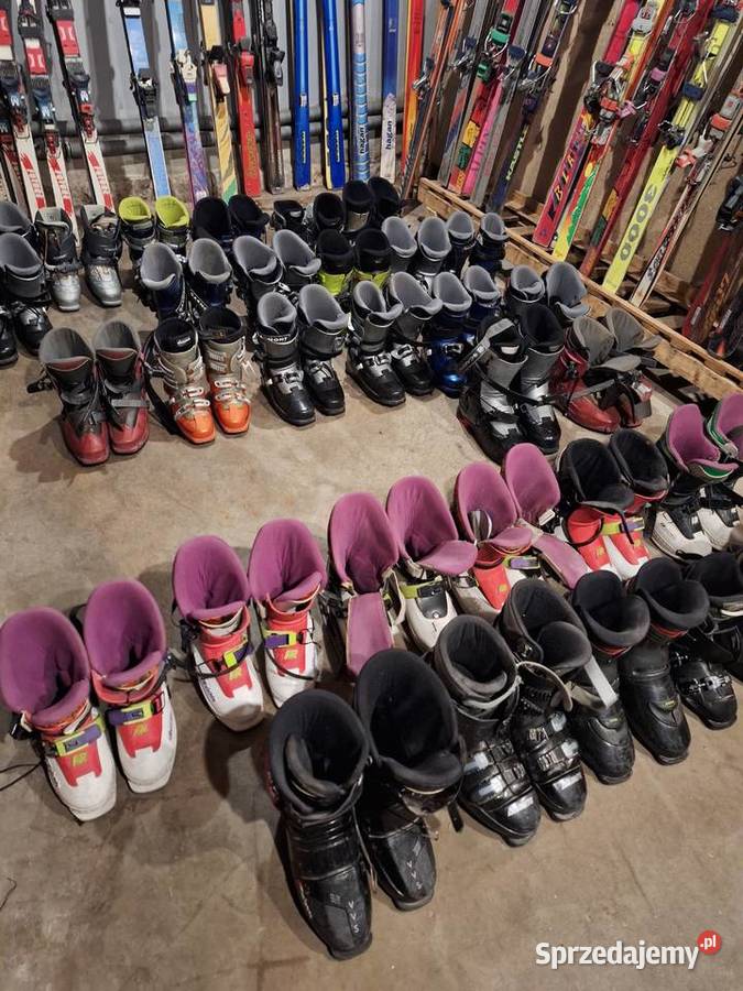 Narty skitoury i buty narciarskie cały komplet 33 pary
