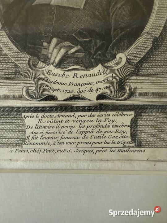 Antyczny Miedzioryt Rycina Grafika Eusebe Czerwionka-Leszczyny