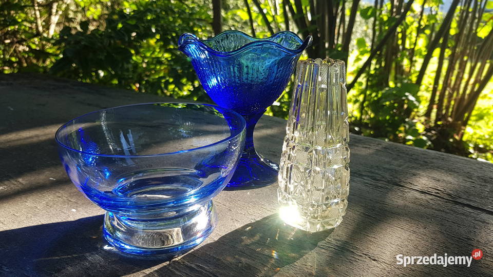 Szkło wazon owocarka miseczka śląskie Myszków