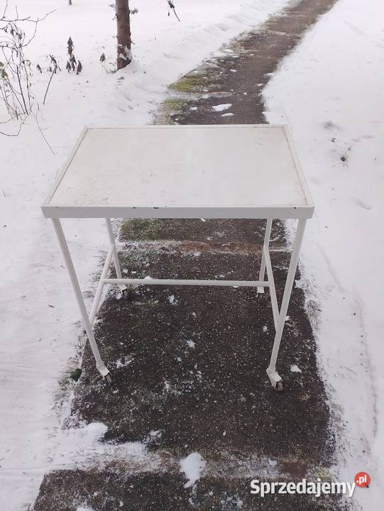 Stolik metalowy na kółkach vintage Sokołów Podlaski